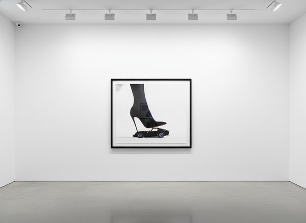 Tyler Shields - Ferrari High Heel, 2022, Digital c print