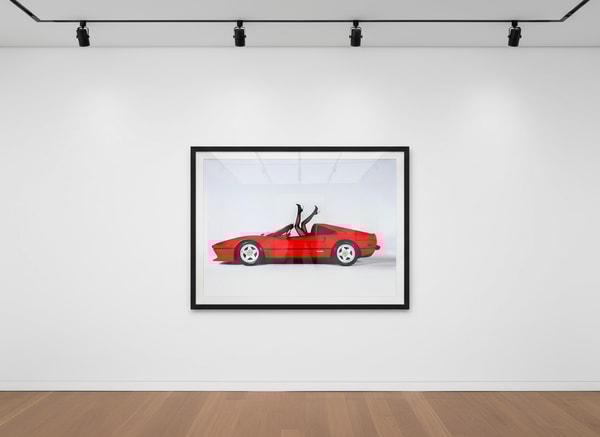 Tyler Shields - Ferrari Legs, 2022, Chromogenic Print