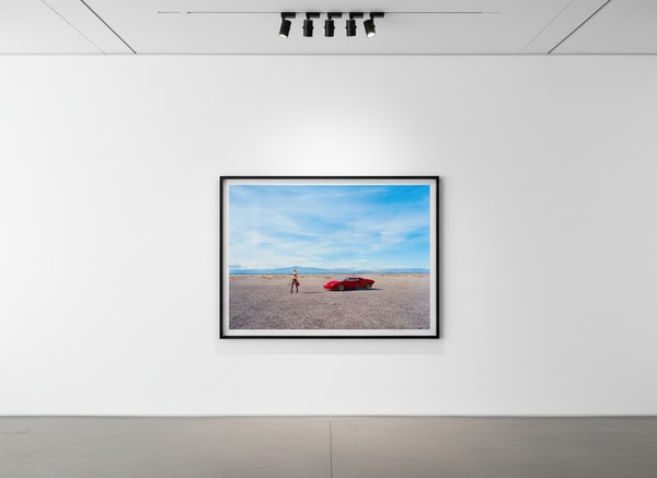 Tyler Shields - Girl With Lamborghini, 2024, Digital C Print