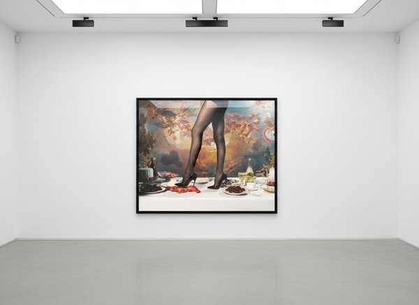 Tyler Shields - High Heel Dinner, 2024, Chromogenic Print