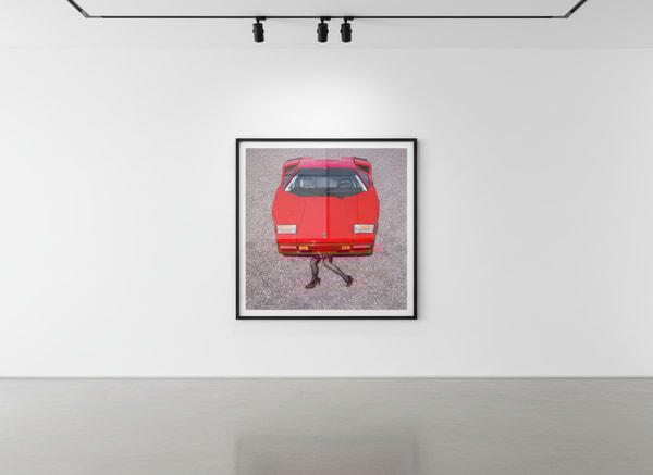 Tyler Shields - Lamborghini Legs, 2024, Digital C Print