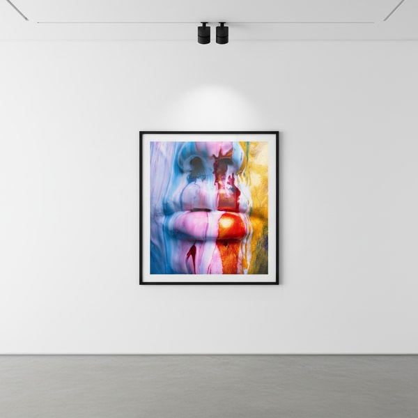 Tyler Shields - Multi Color Mouth, 2018, Digital c print