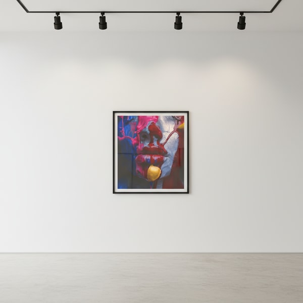 Tyler Shields - Semi Gloss Mouth, 2018, Digital c print