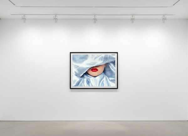 Tyler Shields - Silk Lips, 2024, Digital C Print