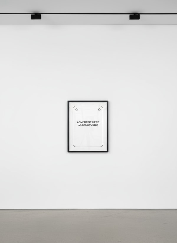 Virgil Abloh - Advertise Here, 2019, Transparent lithographic print