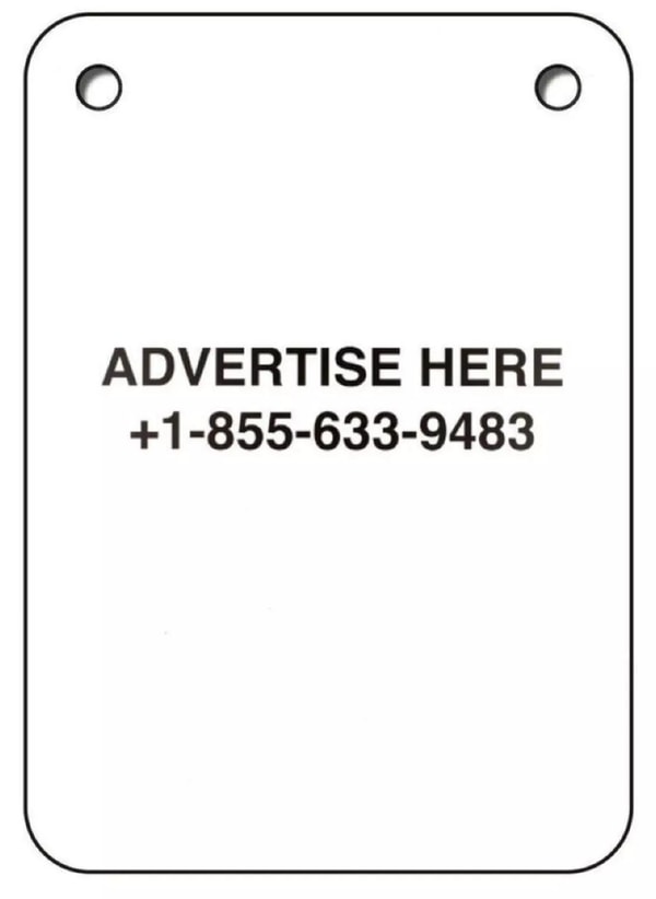 Virgil Abloh - Advertise Here, 2019, Transparent lithographic print
