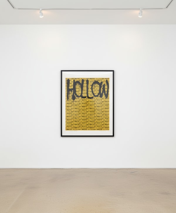 Virgil Abloh - Hollow Man, 2018, Screenprint
