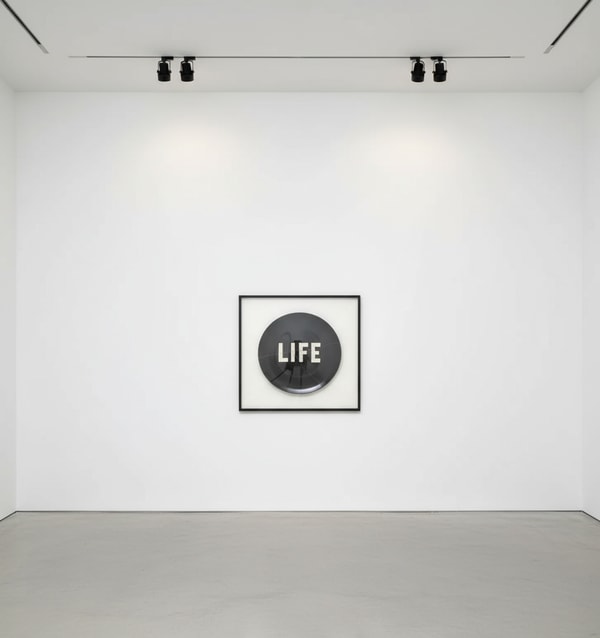 Virgil Abloh - Life Itself (Black), 2021, Fine China plate