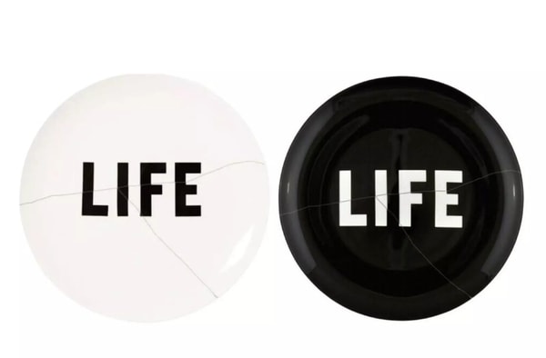 Virgil Abloh - Life Itself (set of 2), Ceramic plate