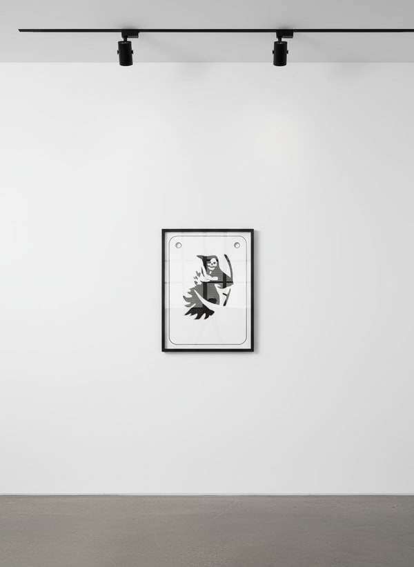 Virgil Abloh - Reaper I, 2019, Lithograph on transparent material