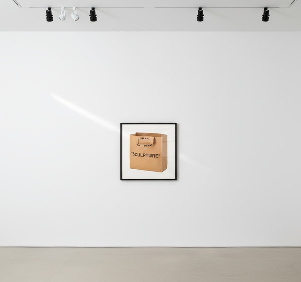 Virgil Abloh - "Sculpture" Shopping Bag, 2019, Plastic-reinforced paper, resin/polyester