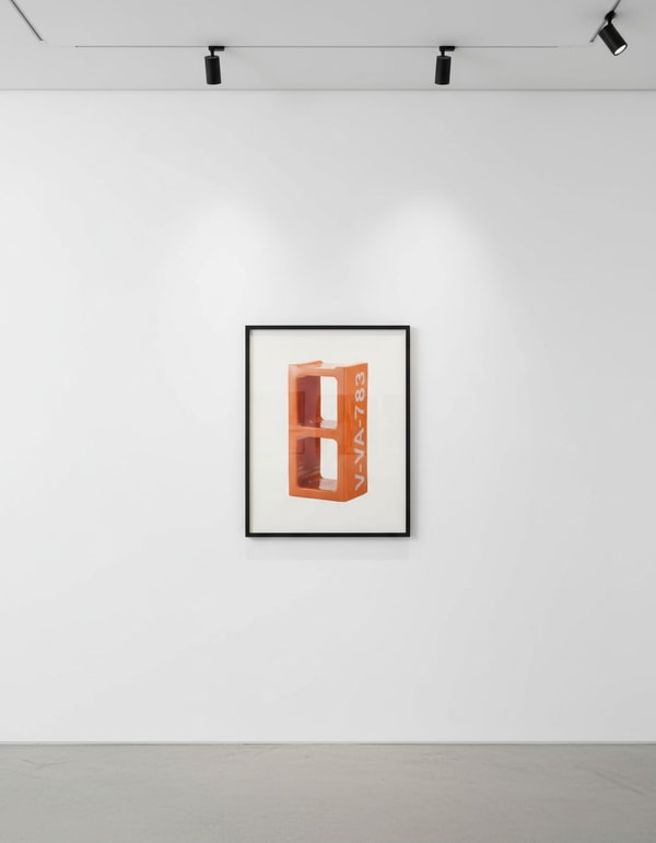 Virgil Abloh - Virgil Abloh x Vitra Ceramic Block Orange, 2019, Ceramic