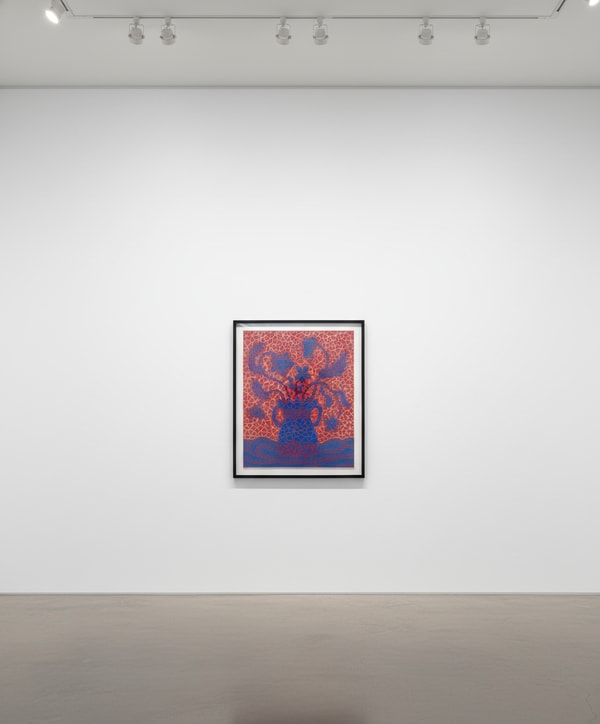 Yayoi Kusama - Flowers (4), 1999, Screen print with glitter