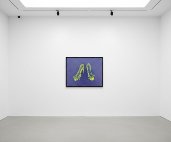 Yayoi Kusama - Highheel 4, 1999, Screen print and lame on paper
