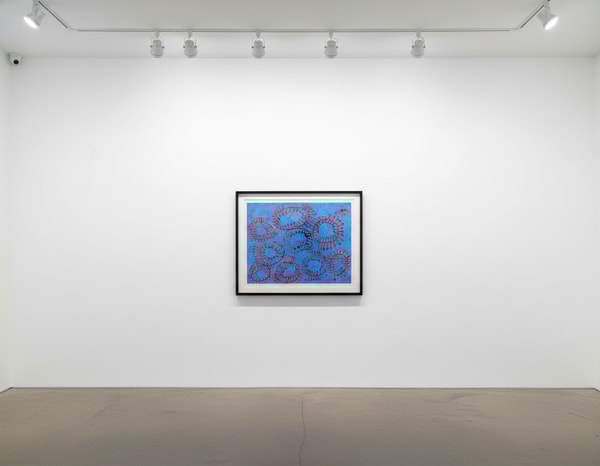 Yayoi Kusama - Petals are Soaring into the Air, 2012, Etching, silkscreen, and embossing on paper