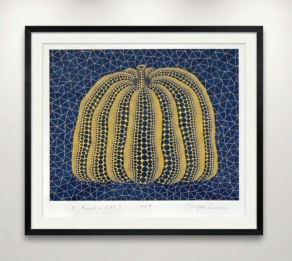 Yayoi Kusama - Pumpkin BY, 2004, Screen print with lamé