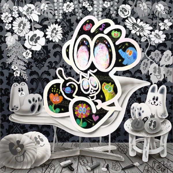 Yusuke Toda - Mew on Yum, 2023, Acrylic and oil stick on canvas