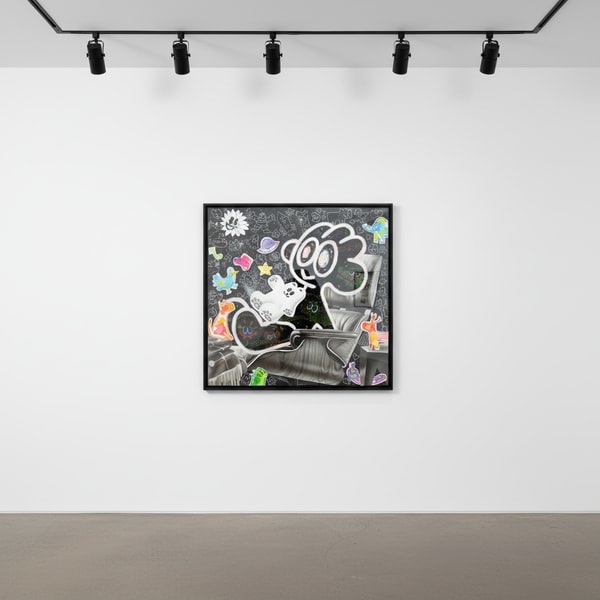 Yusuke Toda - Yum And Chair 1, 2023, Acrylic on canvas