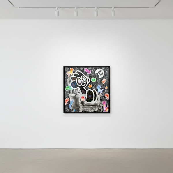 Yusuke Toda - Yum And Chair 2, 2023, Acrylic on canvas