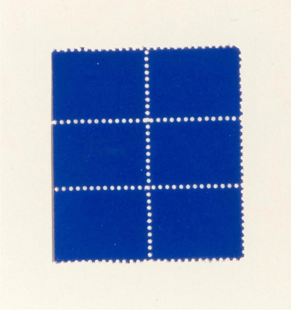 Yves Klein - Untitled (IKB Stamps), 1958