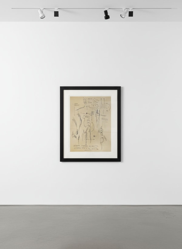 Jean-Michel Basquiat - Academic Study Of The Male Figure, 1983