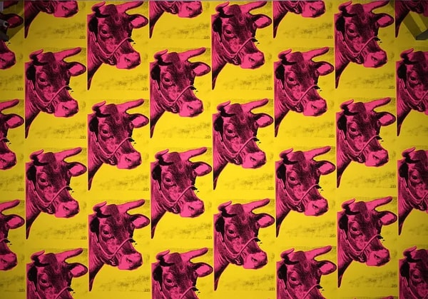 Andy Warhol's Cow Wallpapers