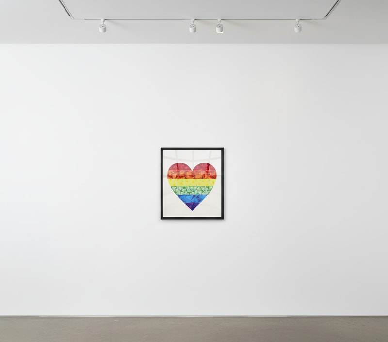 Damien Hirst H7 - Heart and Rainbow Butterflies